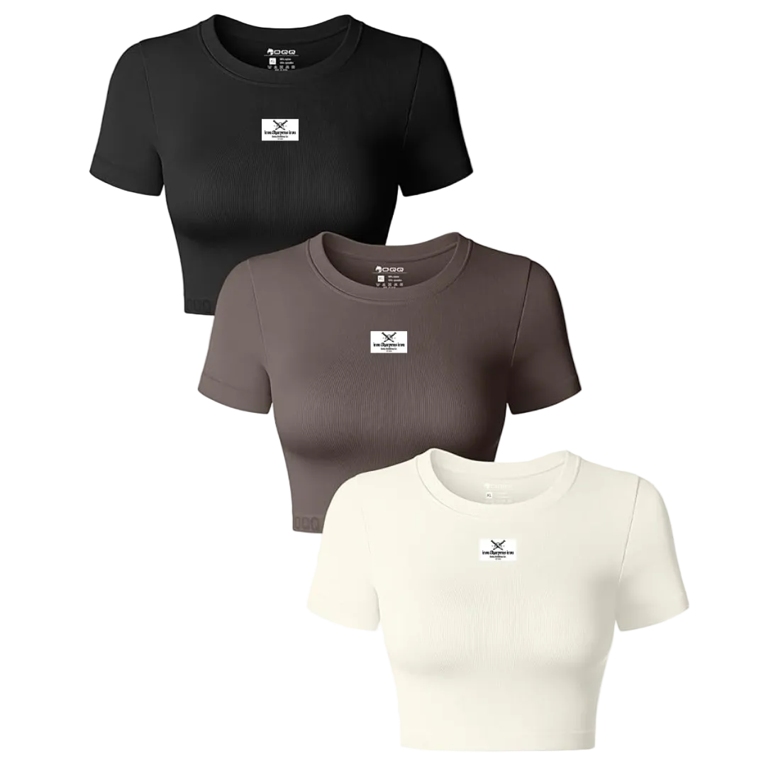Bodycon Women's Active Crop Bundle