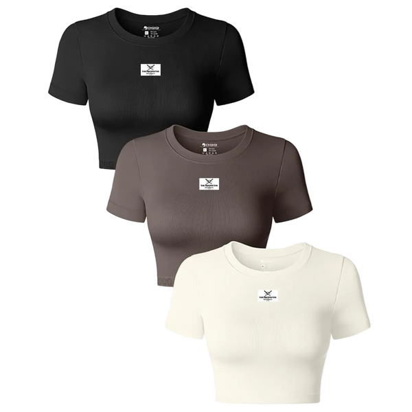 Bodycon Women's Active Crop Bundle