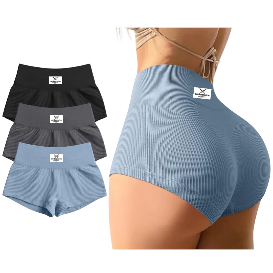 Bodycon Women's Ribbed Butt Lifting Shorts