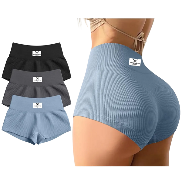 Bodycon Women's Ribbed Butt Lifting Shorts