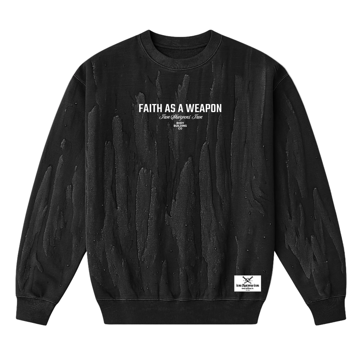 Faith As A Weapon Collectors Drip Dye Crewneck