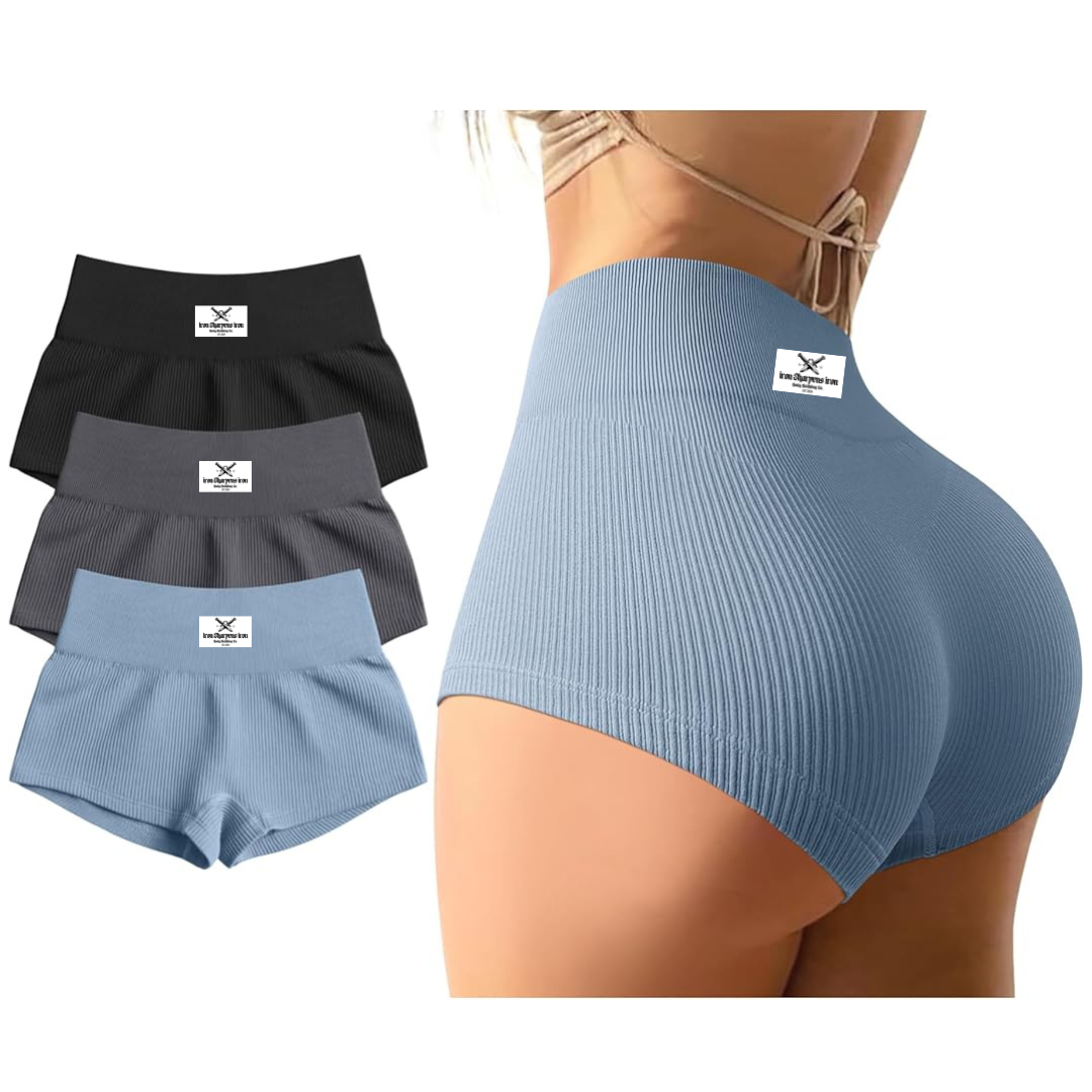 Bodycon Women's Ribbed Butt Lifting Shorts