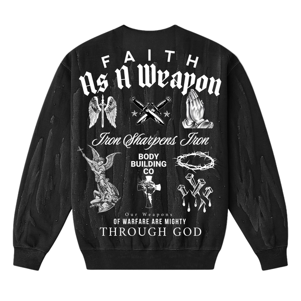 Faith As A Weapon Collectors Drip Dye Crewneck