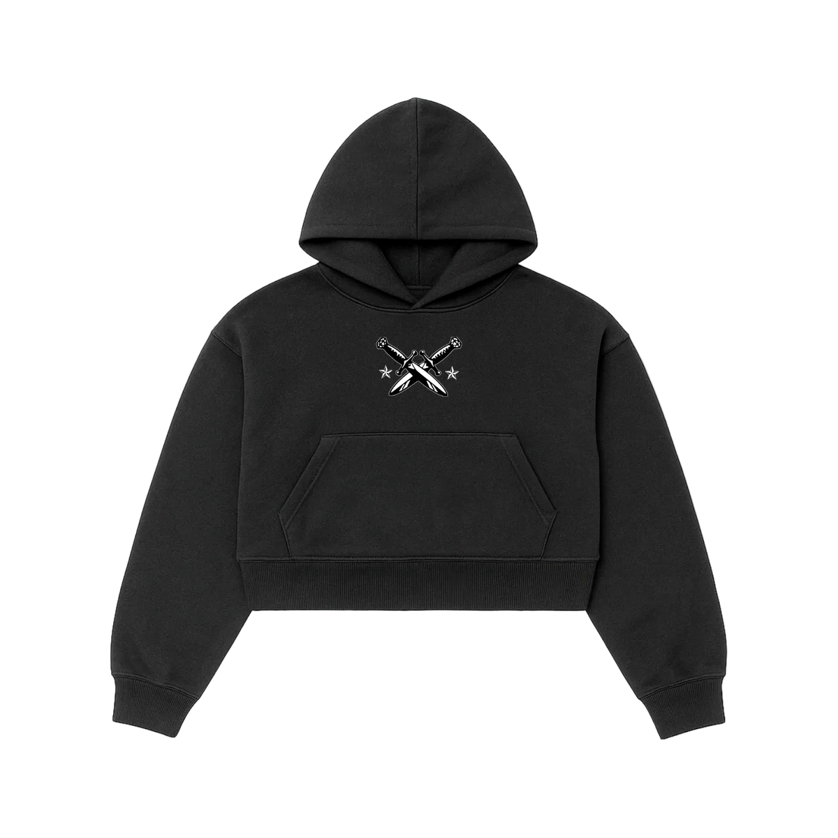 Ladies Cropped Boxy Hoodie