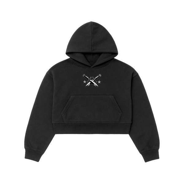 Ladies Cropped Boxy Hoodie