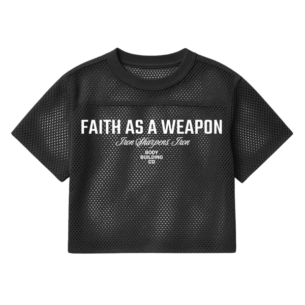 Faith As A Weapon Football Mesh Jersey