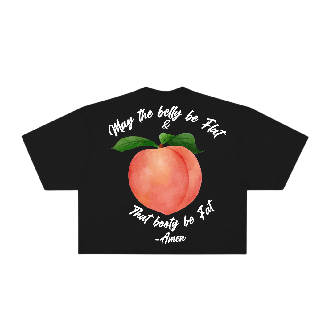 Thick Peach Oversized Crop