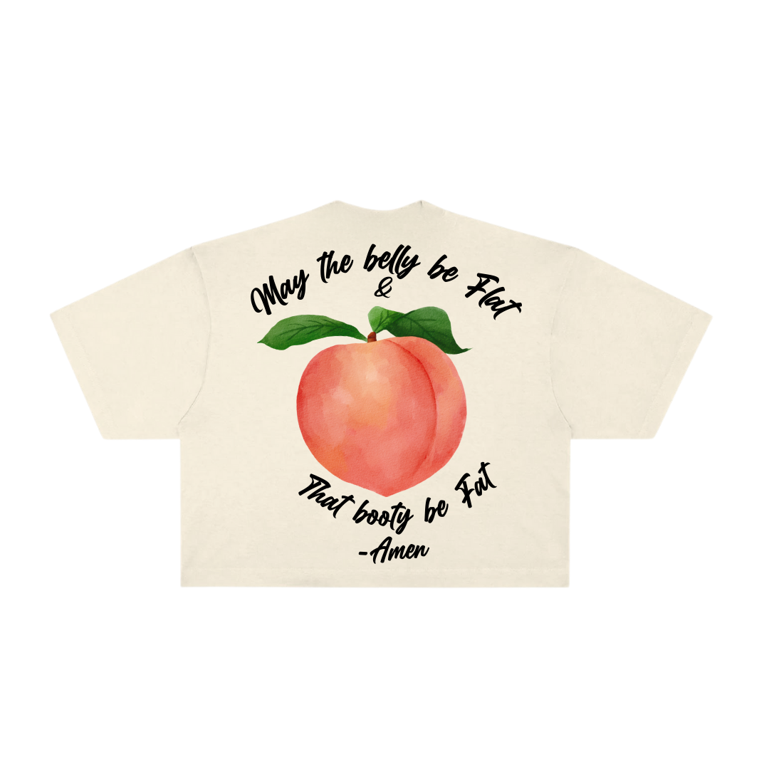 Thick Peach Oversized Crop