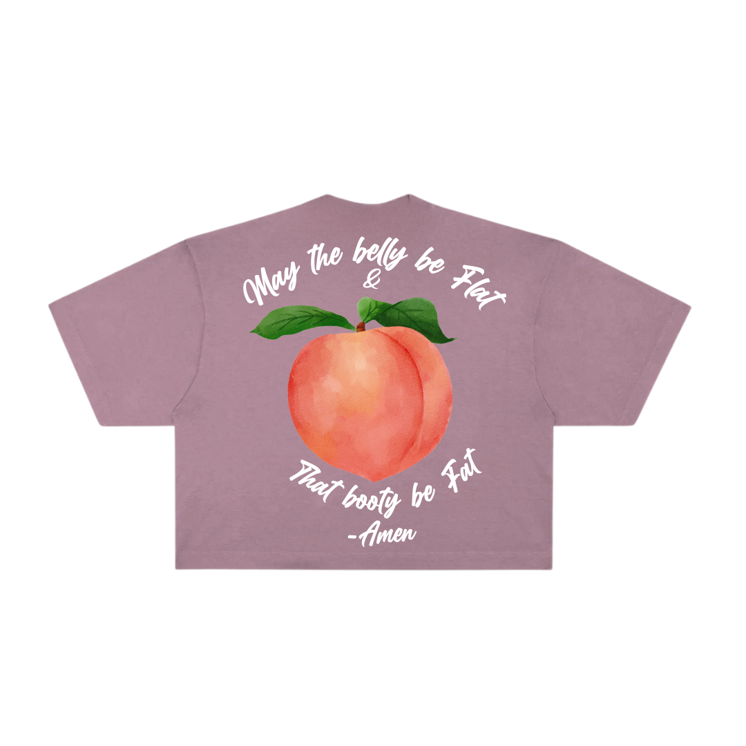 Thick Peach Oversized Crop