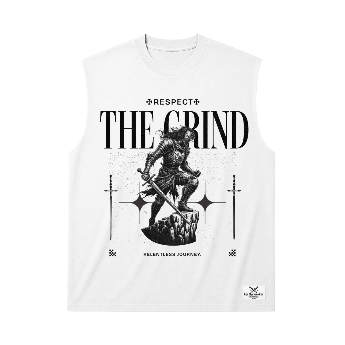 Respect The Grind Garment Dyed Sleeveless Tee