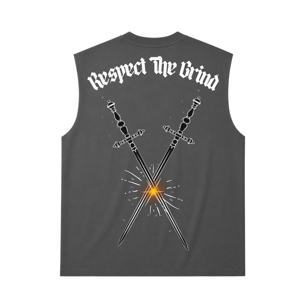 Respect The Grind Garment Dyed Sleeveless Tee