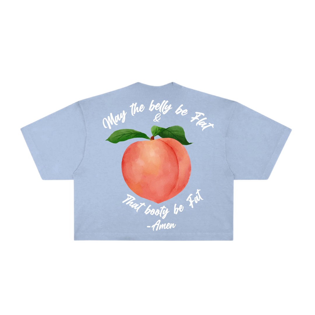 Thick Peach Oversized Crop