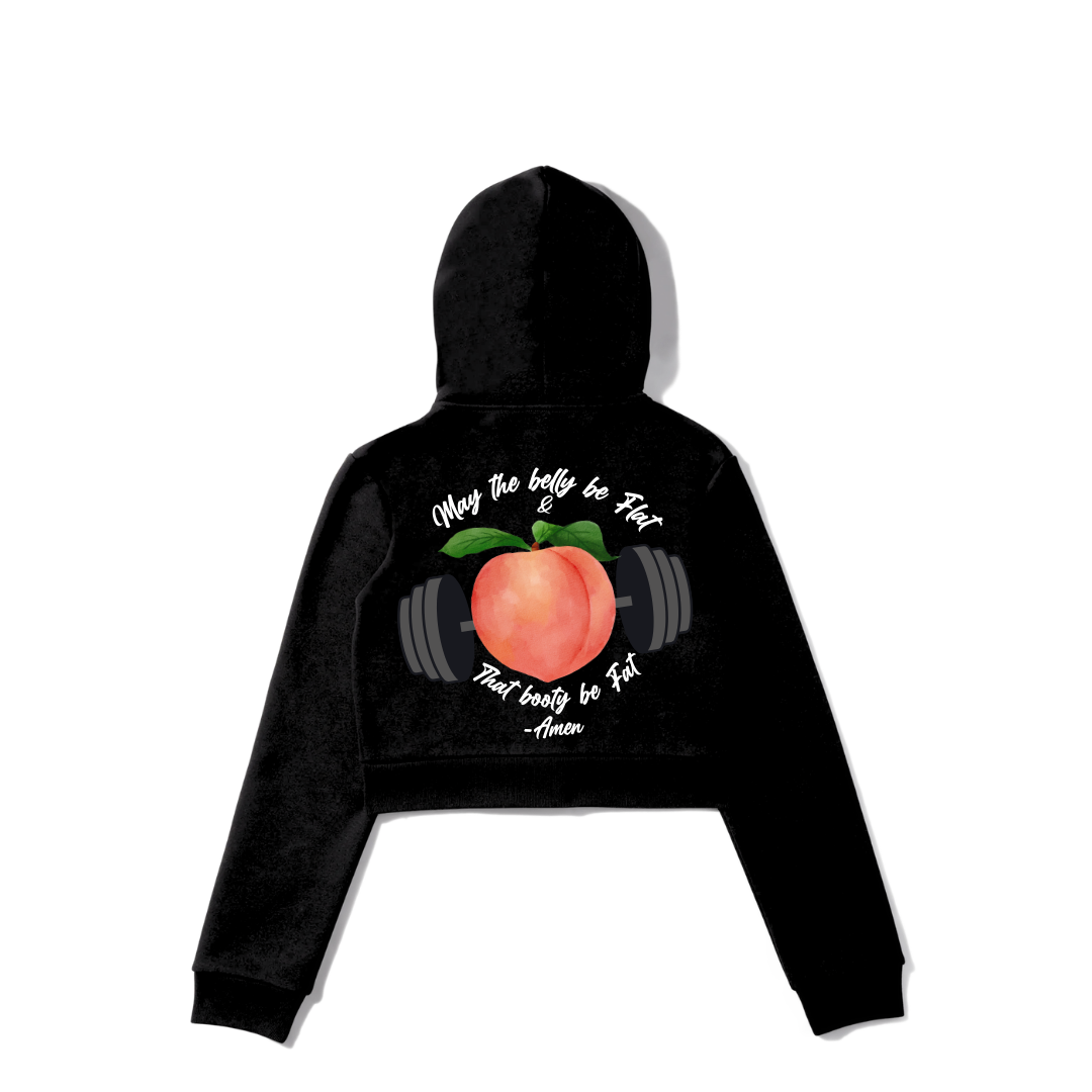 Thick Peach Crop Hoodie