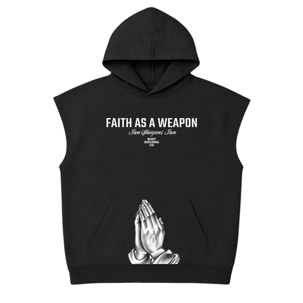 Faith As A Weapon Sleeveless Hoodie