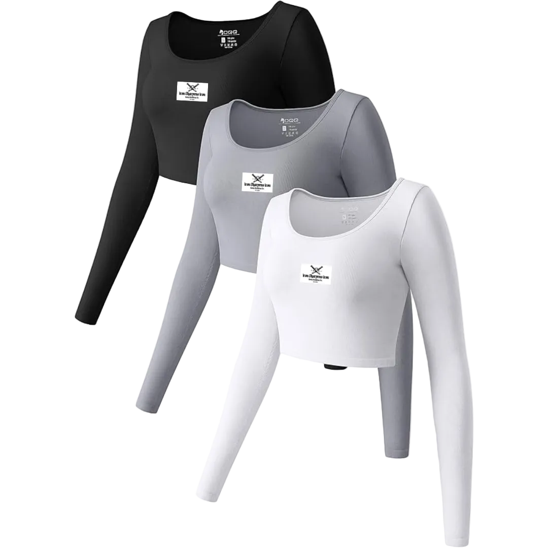 Bodycon Women's Cropped Long Sleeve Bundle