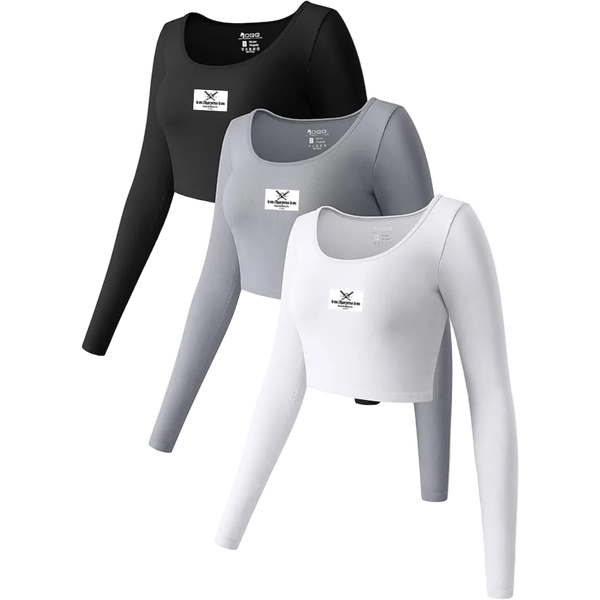 Bodycon Women's Cropped Long Sleeve Bundle